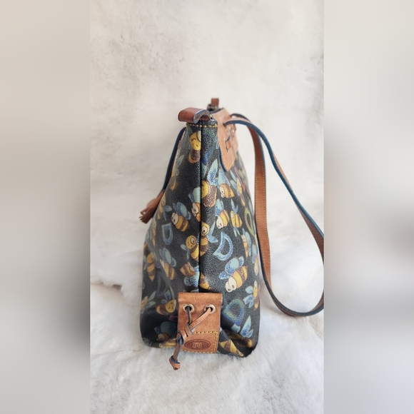 Dooney & Bourke Vintage Retired Print Black Bumble Bee Purse - Picture 15 of 16